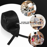 Logo personnalisé noir Chef chapeau serveur uniforme casquette boulangerie BBQ Grill chapeau Restaurant cuisinier travail chapeau