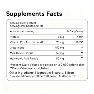 Kapsul Pemutih Kulit Terbaik 1500mg L-glutathione, Pemutih Kulit Cepat, Antioksidan, Kapsul Lunak, Softgel, OEM/ODM - Product Image 2
