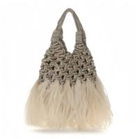 Pochette unisexe haut de gamme en strass et plumes, tissée à la main, avec fermeture ouverte, forme boulette, idéale pour les soirées et les danses