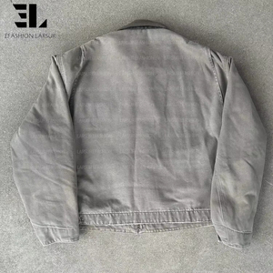 Giacca da Lavoro LARSUR Personalizzata con Applicazioni Ricamate, in Tela Pesante Lavata, Stile Detroit per Carpentieri e Operai - Product Image 2