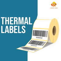 Autocollant adhésif rectangulaire personnalisé avec impression laser sur fond jaune, matériau thermique, numéro de série, code QR