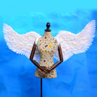 Blanc Plume ailes De Mariage fond adulte ange ailes
