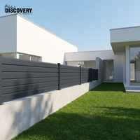 Panneaux de clôture en aluminium à lamelles personnalisées pour l'extérieur, pour jardin, cour, villa, design moderne
