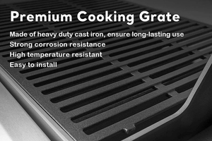 Grille de barbecue en fonte pré-culottée résistante aux hautes températures, robuste, pour grillades en extérieur, marque personnalisée, vente en gros, directement de l'usine - Product Image 6
