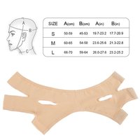 Éliminateur de double menton Jawline Shaper Réutilisable Visage Cou Mince Spandex Matériau respirant Double Menton Réducteur Lifting du visage
