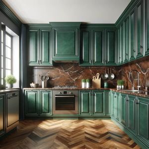 Argentine Apartment Project Modern Rta Classical American <strong>Style</strong> Eco-Friendly MDF Full Melamine Kitchen Cabinets Cabinet Set - Product Image 4