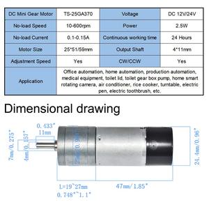Motorreductor de Metal Bemonoc con Encoder, 12V DC, 130 RPM, Montaje de Brida de 42mm para Arduino e Impresoras 3D - Product Image 2