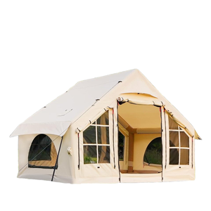 2025 Uprgraded 100% Waterproof <b>Inflatable</b> Camping Tent <b>Large</b> Luxury Oxford Glamping House No Assembly Needed Air Tent Outdoor - Product Image 1