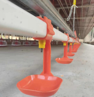 Ligne d'abreuvement automatique complète pour poulets de chair, ligne d'eau potable pour volailles, abreuvoir à tétine pour ferme avicole