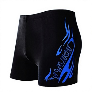 Short de bain tricoté à motif lettres pour hommes, grande taille, taille élastique haute 37-41 cm, séchage rapide, short de sport et de plage - Product Image 3