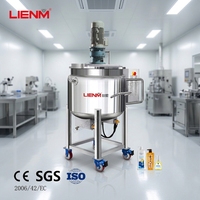 Mélangeur sur mesure en acier inoxydable pour la fabrication de savon liquide avec chauffage et réservoir de mélange mobile pour détergents et liquides vaisselle