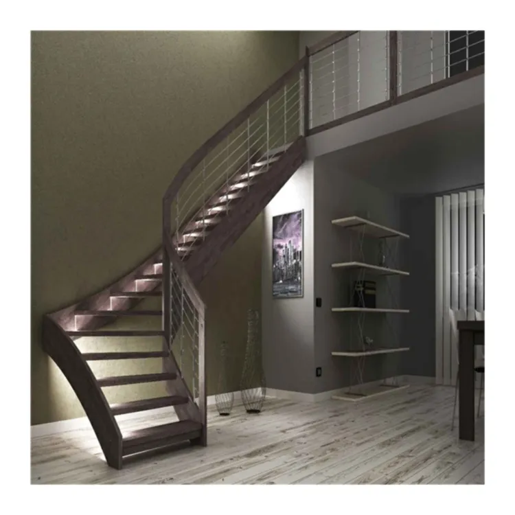 Prima конкурентоспособная цена лестница освещение стены Продвижение цена лестница Стеклянная Лестница закаленное стекло