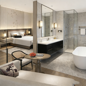 Ensemble de lit <span class=keywords><strong>d</strong></span>'hôtel de luxe moderne, taille personnalisée, éco-responsable, durable, pour chambres <span class=keywords><strong>d</strong></span>'<span class=keywords><strong>hôtes</strong></span> et appartements - Product Image 2