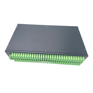 KEXINT 2 PCS 1X64 SC/APC Distribuidor PLC de Fibra Óptica Metálico 2U ODF Panel de Conexión Óptica para Rack de 19 Pulgadas - Product Image 2