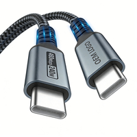 Câble USB-C tressé à charge rapide 240W 5A, nouvelle arrivée, personnalisable 1m 2m 3m, chargeur PD tressé Type-C vers USB Type-C