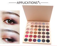Nama Kustom 36 Warna Eyeshadow Palette Diy Makeup Eyeshadow Profesional Tahan Lama