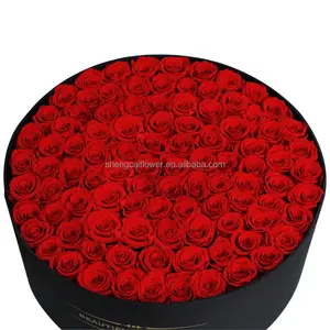 一级批发prsed玫瑰永恒稳定巨型xl 100保存玫瑰盒装