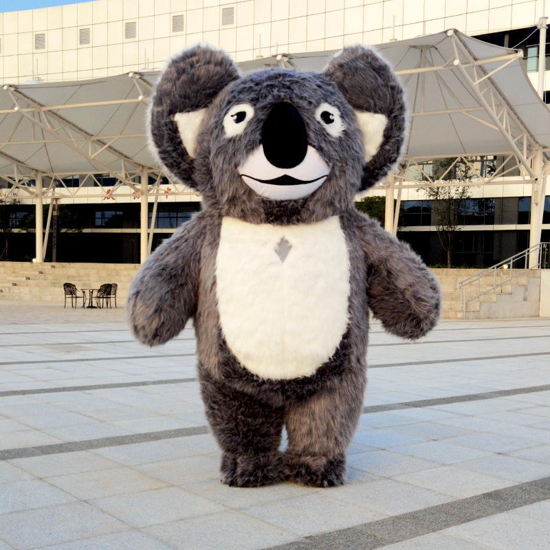 Koala gonflable gris