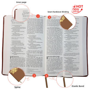 Biblia Musulmana <span class=keywords><strong>de</strong></span> Lujo con Encuadernación <span class=keywords><strong>de</strong></span> Mariposa, Tamaño Regalo Creativo RCS Español, Color Café, Papel <span class=keywords><strong>de</strong></span> 30 Gsm - Product Image 3