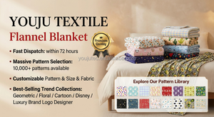 ผ้าห่มฟลานเนลลายจุดเรขาคณิตทันสมัย ลายการ์ตูน ลายทาง ลายหัวใจ 300gsm พกพาสะดวก ประหยัดพื้นที่ ใช้ได้บนเครื่องบิน ผลิตตา<span class=keywords><strong>ม</strong></span>แบบ OEM สำหรับแบรนด์ส่วนตัว - Product Image 6