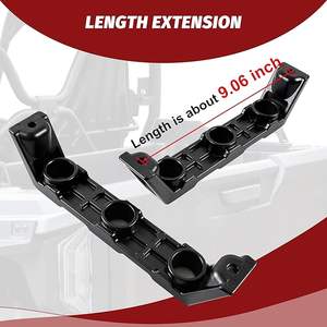 Nouveau kit de 2 barres de guidage en fer pour rails de lit, points de fixation mobiles pour Yamaha <span class=keywords><strong>Wolverine</strong></span> RMAX2 1000 2021-2025, accessoires ATV/UTV - Product Image 6