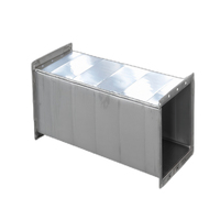 Conduits d'air à bride TDF en acier inoxydable/conduit d'air rectangulaire en acier galvanisé La taille des conduits HVAC peut être personnalisée