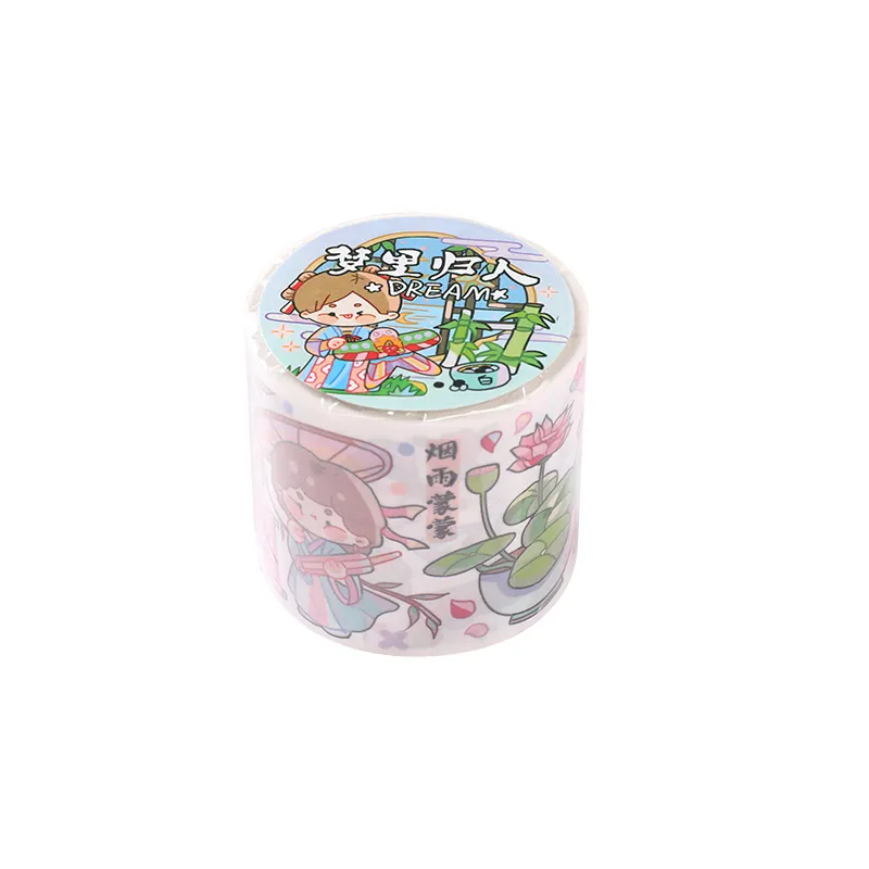 E-4.5cm * 6m Dream homing pattern cartoon series paste special oil and paper tape diario materiale decorativo fai da te ledger tape