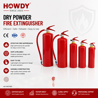 Système d'extinction d'incendie ISO9001:2015 CE Sabs 9kg 4.5kg Extincteur portable ABC vide à poudre avec buse en PVC rouge