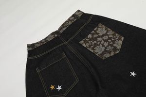 <span class=keywords><strong>Jeans</strong></span> Baggy da Uomo <span class=keywords><strong>a</strong></span> Vita Media in Denim Lavato con Ricamo <span class=keywords><strong>a</strong></span> Stampa di <span class=keywords><strong>Zampa</strong></span> di Stella, Pantaloni Casual Streetwear Vestibilità Larga alla Moda - Product Image 5