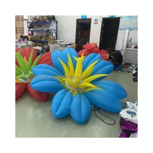 Fleurs géantes gonflables à lumière LED fleurs géantes en gros pour boîte de nuit