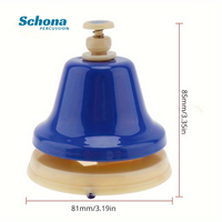 Orff 8 Tone Hand Press Bell, Colorful Chime Bells, Early Education Percussion Toy for Kindergarten Teaching and Performance