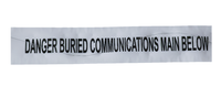 Cinta de Advertencia Subterránea Detectable de Acero Inoxidable (304/316) Personalizable, Duradera y No Adhesiva para Señalización Fácil de Usar