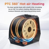 Séchoir à filament Creality Space PI Plus double bobine pour imprimante 3D, température réglable 45-70°C, boîte à air chaud 360° B0D21N35R2
