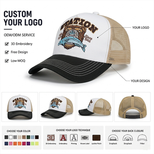 Casquette Trucker en Maille Respirante avec Dos en Maille, Casquette Snapback Gorras De Camionero Vintage, Protection Solaire Réglable pour la Pêche en Extérieur - Product Image 1