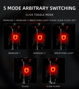 ไฟจักรยานแบบชาร์จได้ สว่างพิเศษ กันน้ำ ไฟหน้าและไฟท้าย LED ชุดไฟจักรยาน - Product Image 6