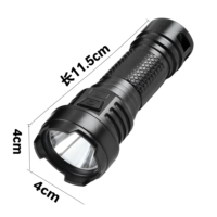 Lampe torche LED rechargeable de poche 120 lumens avec batterie 14500, étanche IP44 pour les aventures en plein air