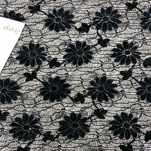 Tela <span class=keywords><strong>de</strong></span> Encaje Floral Negra, Elástica, Transparente, Bordada, <span class=keywords><strong>para</strong></span> Vestidos <span class=keywords><strong>de</strong></span> <span class=keywords><strong>Mujer</strong></span>, Vestidos <span class=keywords><strong>de</strong></span> Novia, Lencería, Ropa <span class=keywords><strong>de</strong></span> Baile - Product Image 2