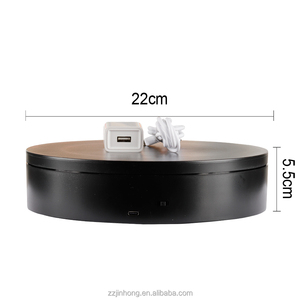 Socle rotatif pour chaussures et sacs en ABS de 22 cm, vente chaude, <span class=keywords><strong>pas</strong></span> <span class=keywords><strong>cher</strong></span>, plateau tournant rotatif électronique - Product Image 1