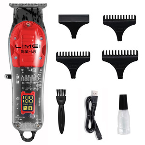 Cortadora de pelo eléctrica Limei M9 con pantalla LED, carga USB para hombres y mascotas, motor sin escobillas de 7000-9000 rpm - Product Image 1