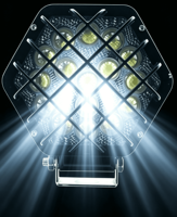 5.4 Inch 48W 6000K Diecast Aluminum Hexagon LED Work Light 5D Lens IP68 Waterproof 12-48V 1760 Lumens Auxiliary Driving Lamp