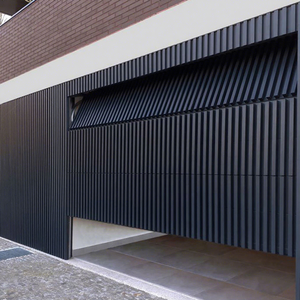 <span class=keywords><strong>Puerta</strong></span> de Garaje Moderna de Diseño Australiano, de Madera, con Lamas de Aluminio, Inclinable Automáticamente, de Montaje Empotrado - Product Image 1