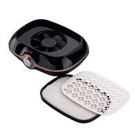 Aspirateur à poussière pour ongles SML à vitesse réglable, commande par bouton SML, puissance d'aspiration réglable, plaque filtrante amovible, absorption de la poussière, traitement des ongles