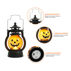 Lanterne citrouille LED portable pour enfants - Décoration lumineuse d'Halloween à piles, pour intérieur/extérieur, fenêtre, jardin et fête - Product Image 4