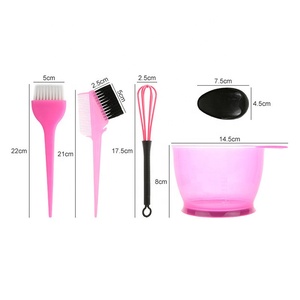 Pinceau de coloration naturelle des cheveux pour femmes, vente en gros d'outils de <span class=keywords><strong>barbier</strong></span>, bol à mélanger teinté, peigne de teinture, ensemble cache-oreilles de défense - Product Image 3