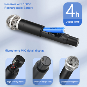 2.4G Wireless Handheld Microphone, 50m Range Plug and Play Type-C Rechargeable <strong>Mic</strong> for Karaoke Home Party Speech, Factory Price - Product Image 5