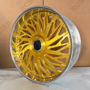 Jantes concaves RCSR 20 22 23 24 26 28 30, jantes avec <span class=keywords><strong>centre</strong></span> brossé or chromé, jantes Forgiato 5x120 5x130 5x127 5x112 - Product Image 5