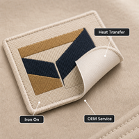 Patchs en toile brodés thermocollants écologiques Cœur/Fleur Logo personnalisé pour vestes en jean et chapeaux Commandes en gros à faible MOQ
