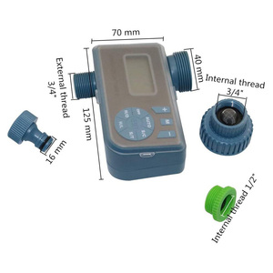 Thiết Kế Mới Vườn Tưới Nước Phân Phối Kỹ Thuật Số Nước Hẹn Giờ 4 Outlet Nhựa Splitter Kit Thủy Lợi Điều Khiển - Product Image 2