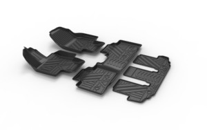 Tapis de sol de voiture 3D en TPE facile à nettoyer, sur mesure (ODM), pour Toyota Crown Kluger 7 places LHD 2021-2025 - Product Image 2