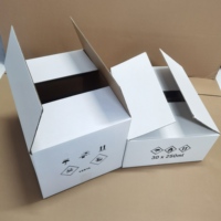 Boîte en carton ondulé à 30 compartiments pour bouteilles de 250 ml, emballage pour liquides inflammables, avec marquage de danger, pour expédition